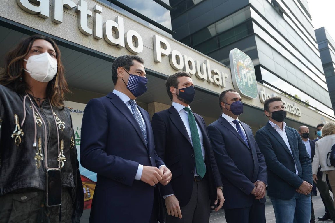 Encuentro en Granada de Juanma Moreno y Pablo Casado