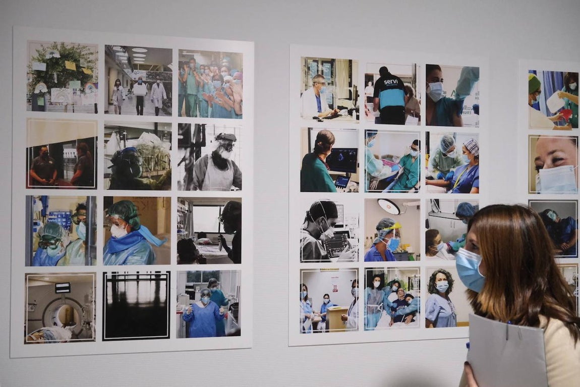 La exposición por el 45 aniversario del hospital Reina Sofía de Córdoba, en imágenes