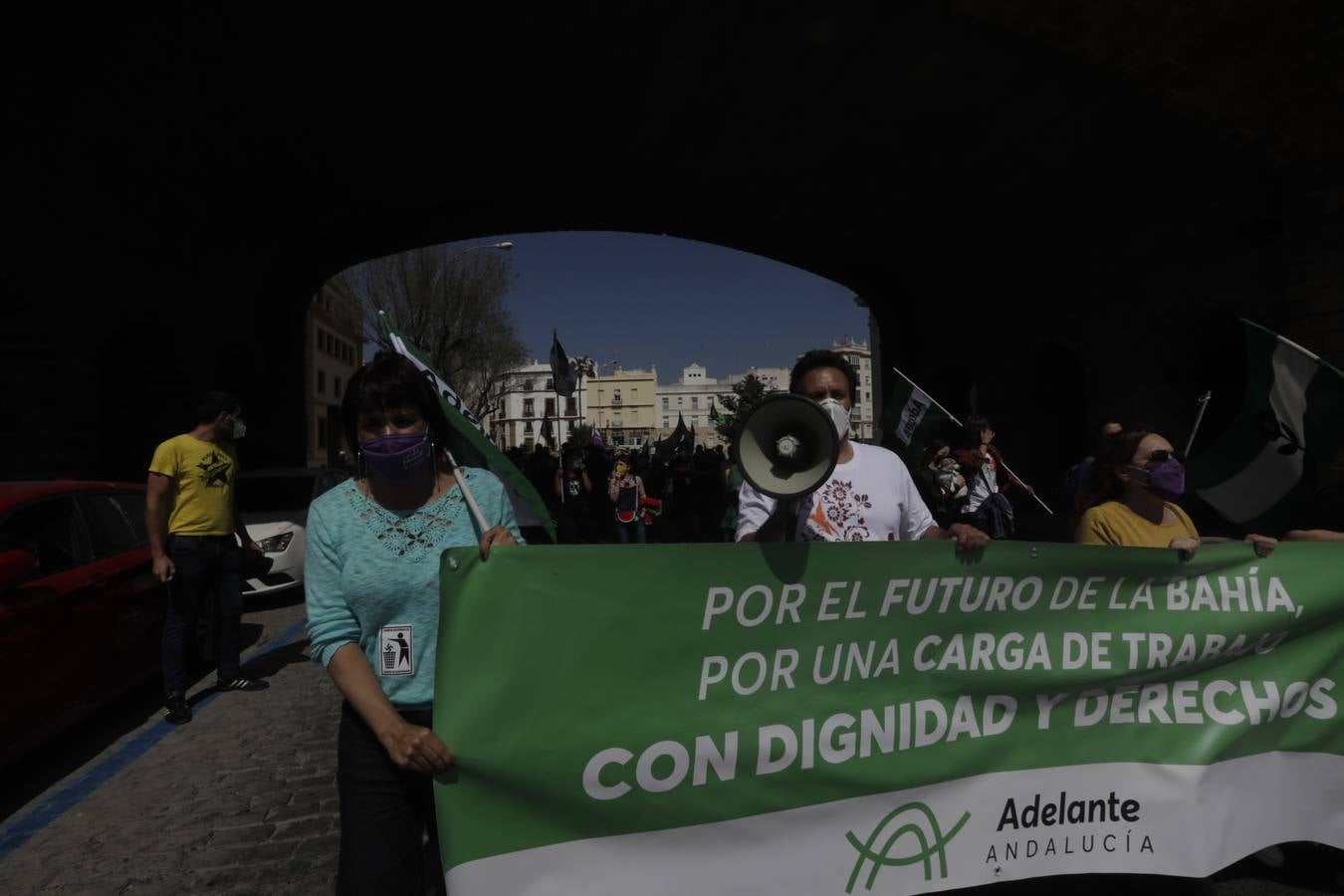 Manifestación por la reindustrialización de la Bahía de Cádiz