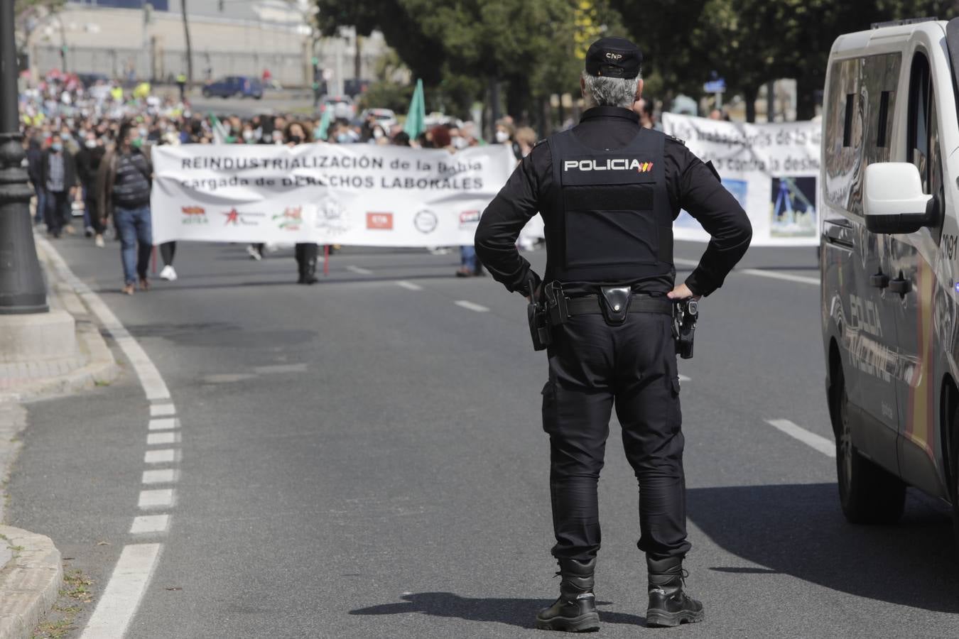 Manifestación por la reindustrialización de la Bahía de Cádiz