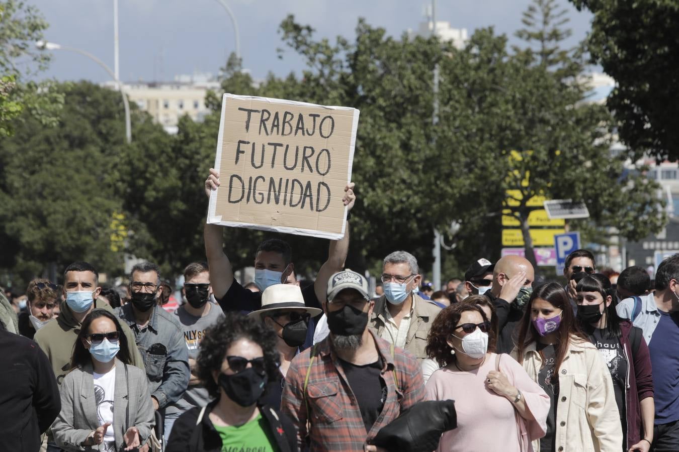 Manifestación por la reindustrialización de la Bahía de Cádiz