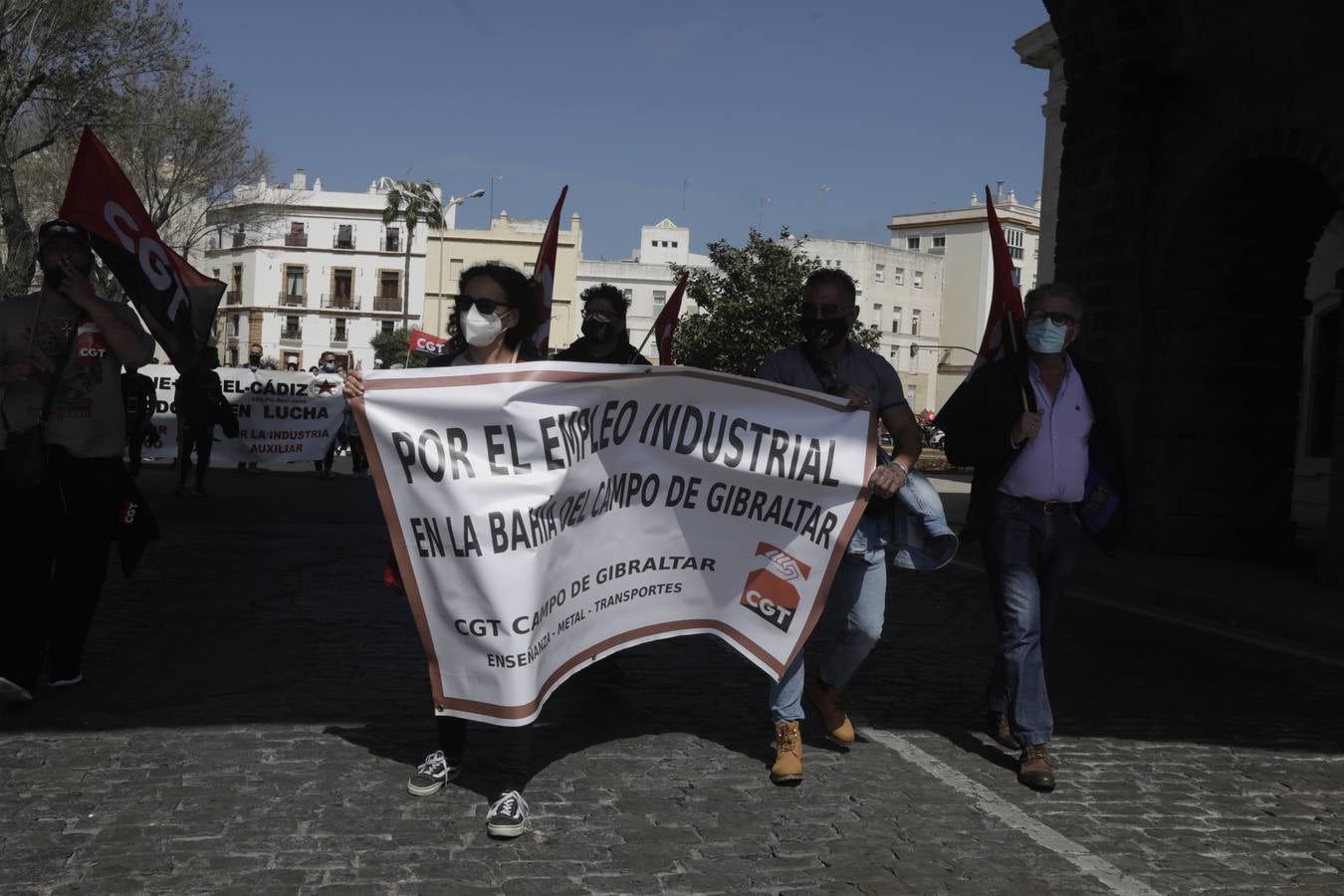 Manifestación por la reindustrialización de la Bahía de Cádiz