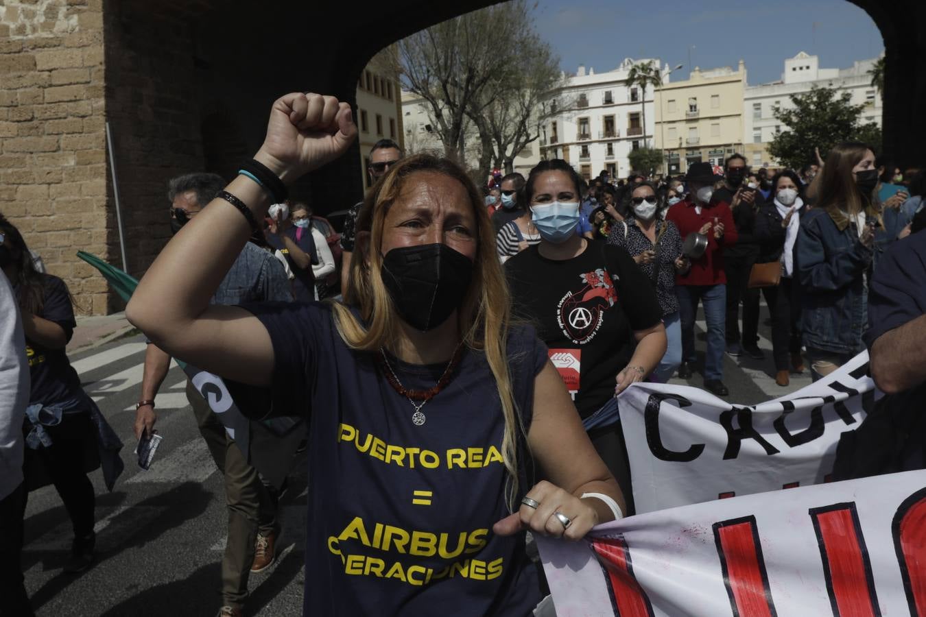 Manifestación por la reindustrialización de la Bahía de Cádiz