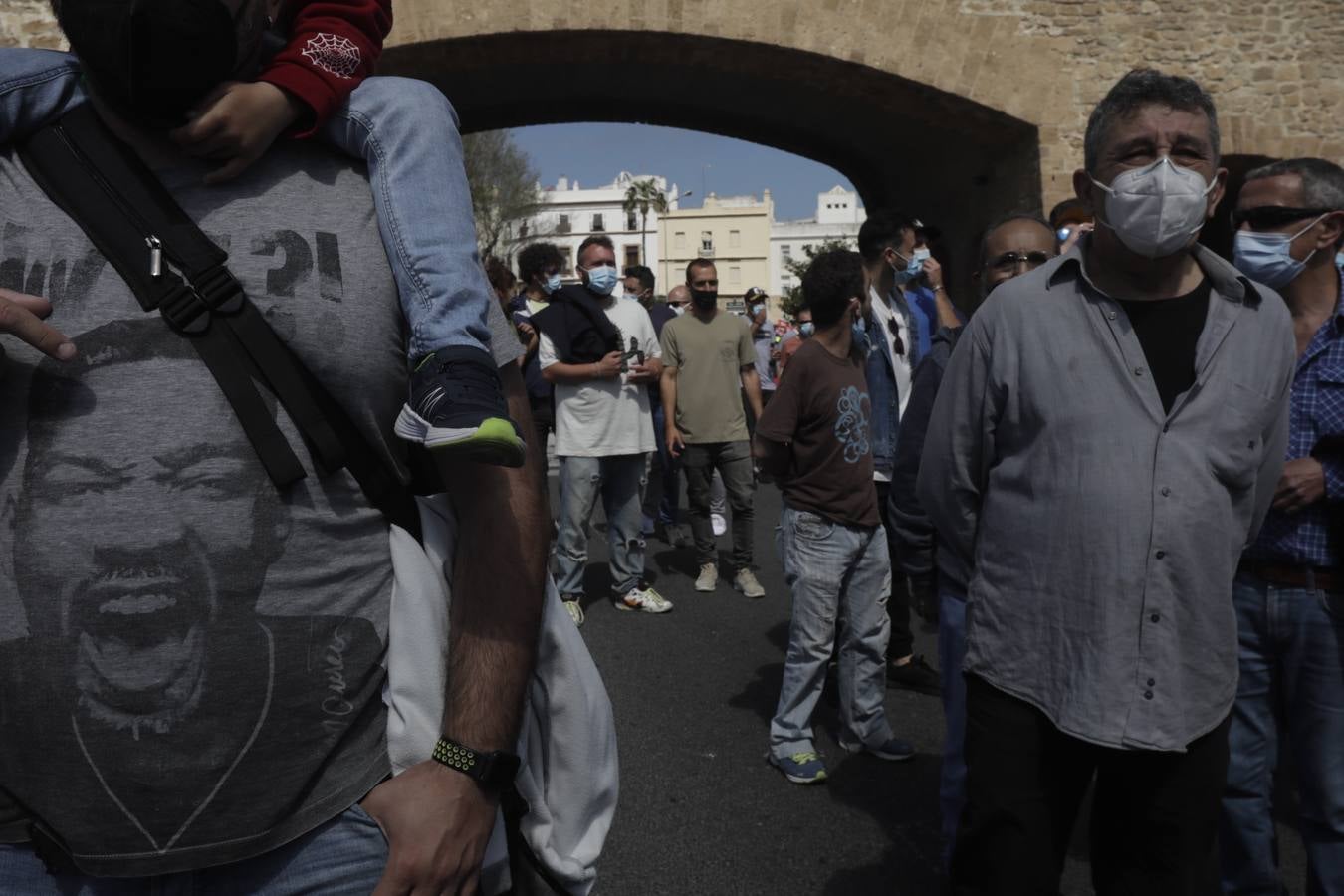 Manifestación por la reindustrialización de la Bahía de Cádiz