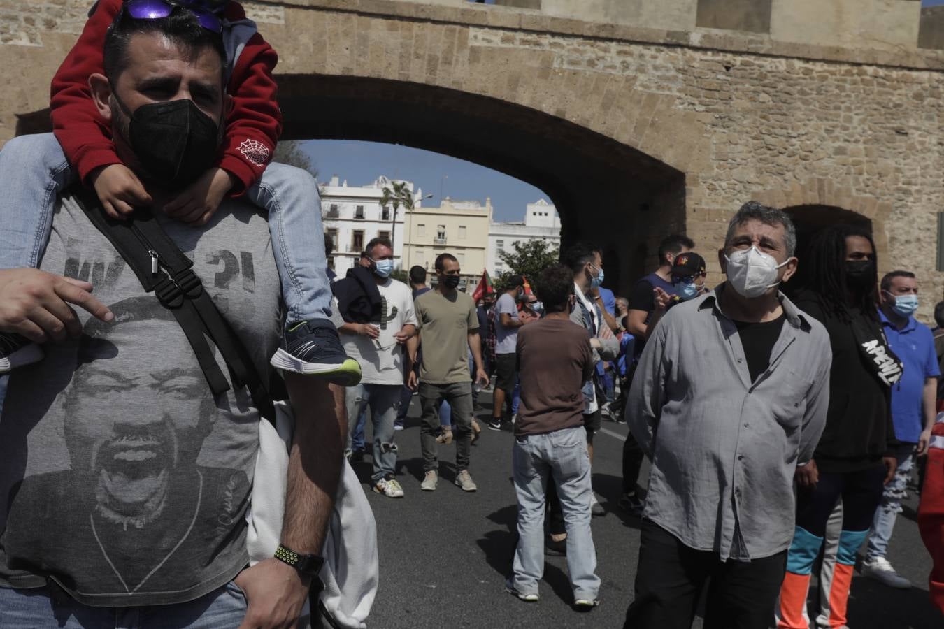 Manifestación por la reindustrialización de la Bahía de Cádiz