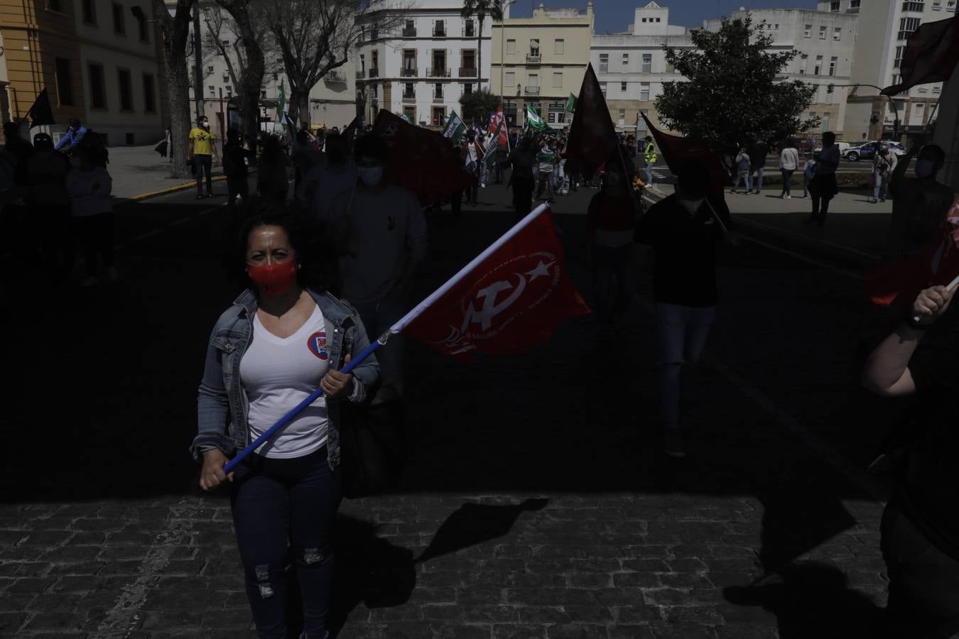 Manifestación por la reindustrialización de la Bahía de Cádiz