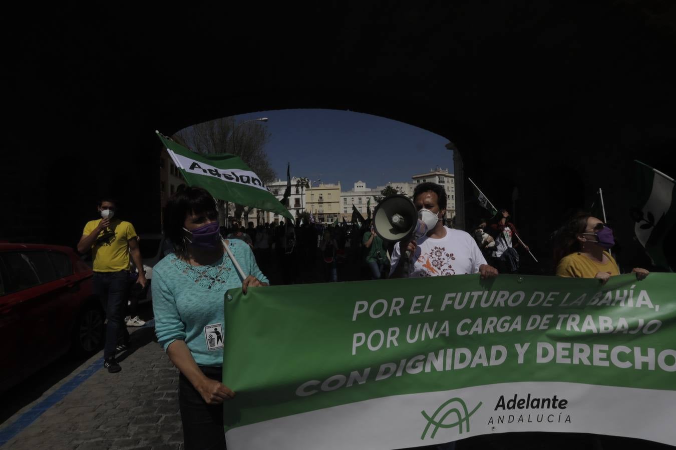 Manifestación por la reindustrialización de la Bahía de Cádiz