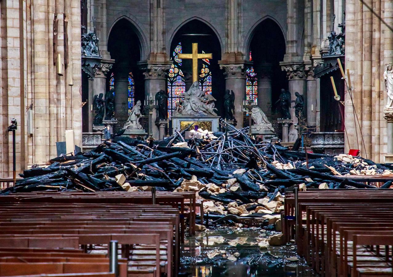 Y tras el incendio... La devastación