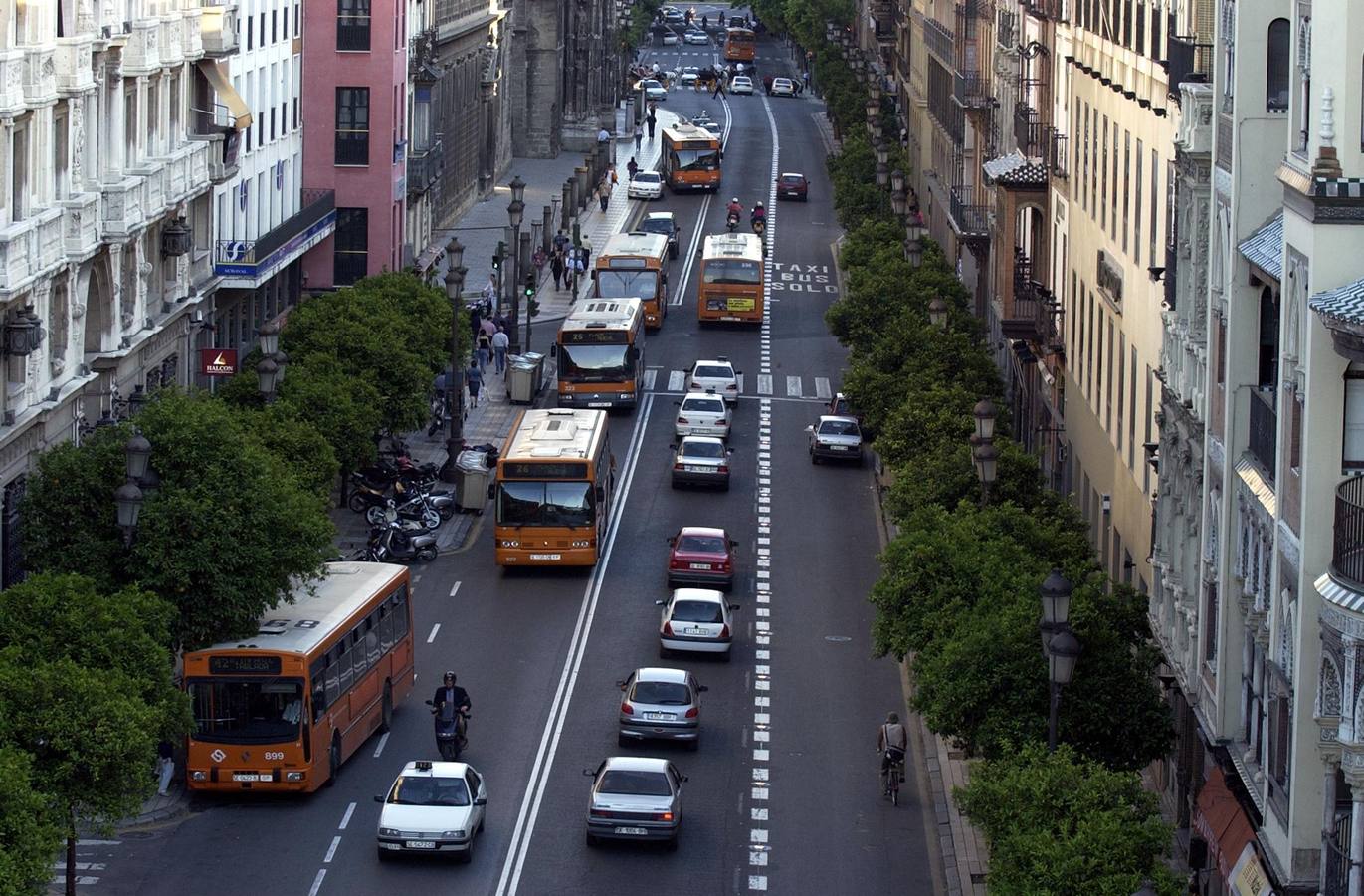 Quince años sin coches en la Avenida de la Constitución