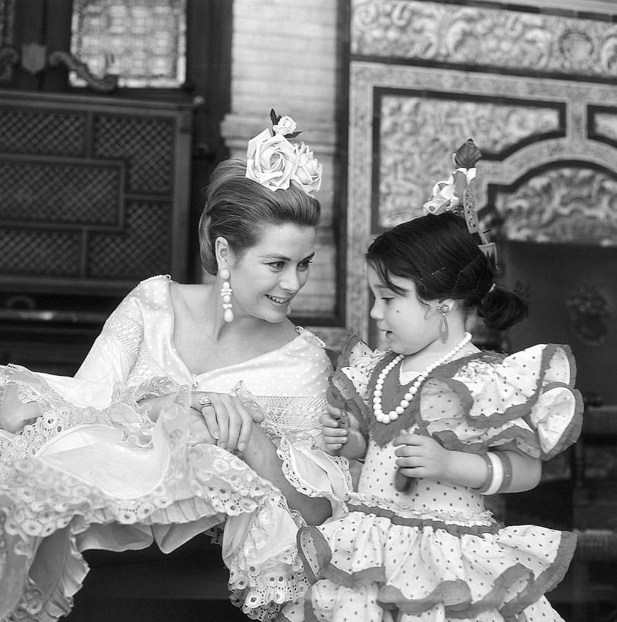 Grace Kelly en la Feria de Abril de Sevilla de 1966