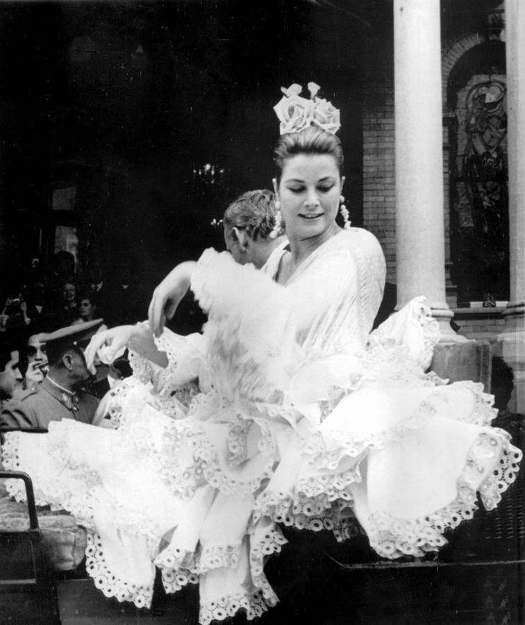 Grace Kelly en la Feria de Abril de Sevilla de 1966