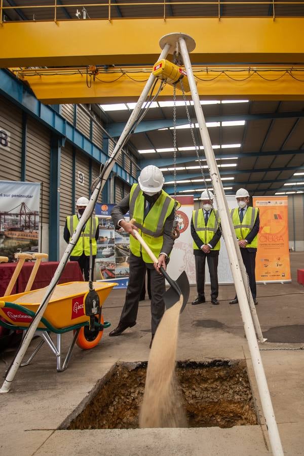 Primera piedra del centro de innovación del Puerto de Sevilla