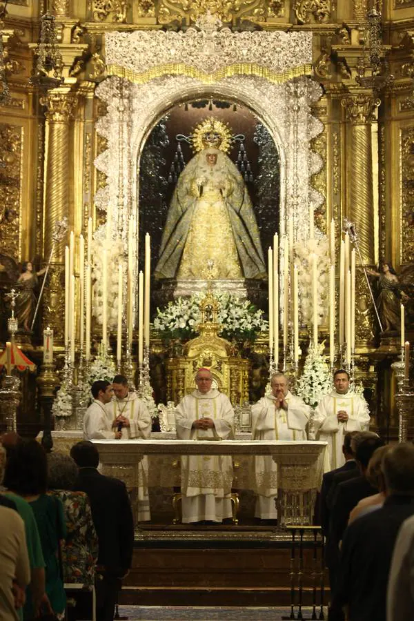 José Ángel Saiz predicó en la Solemne Función conmemorativa de la Coronación de la Virgen Macarena en mayo de 2019 en Sevilla