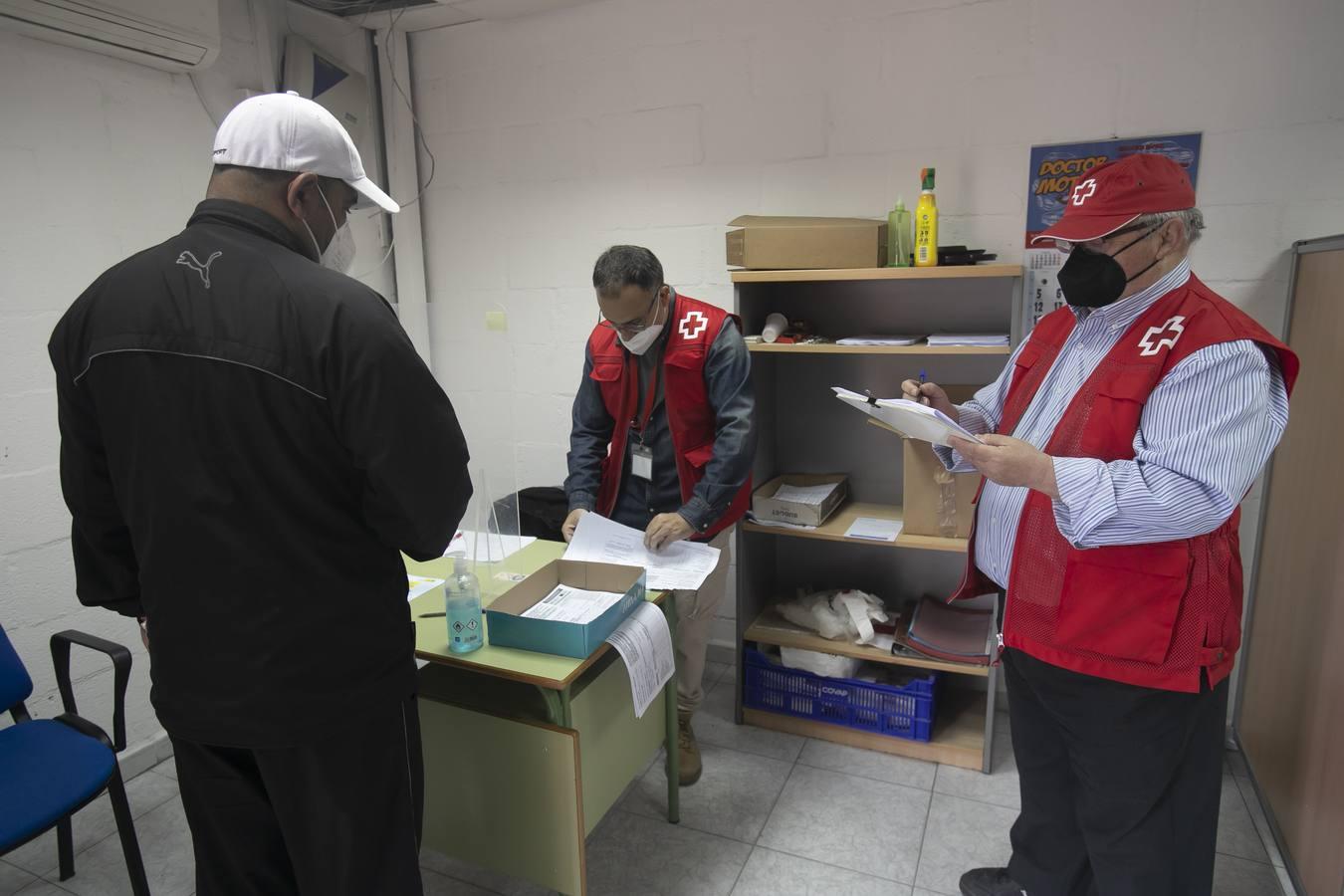 El reparto de alimentos de Cruz Roja de Córdoba, en imágenes