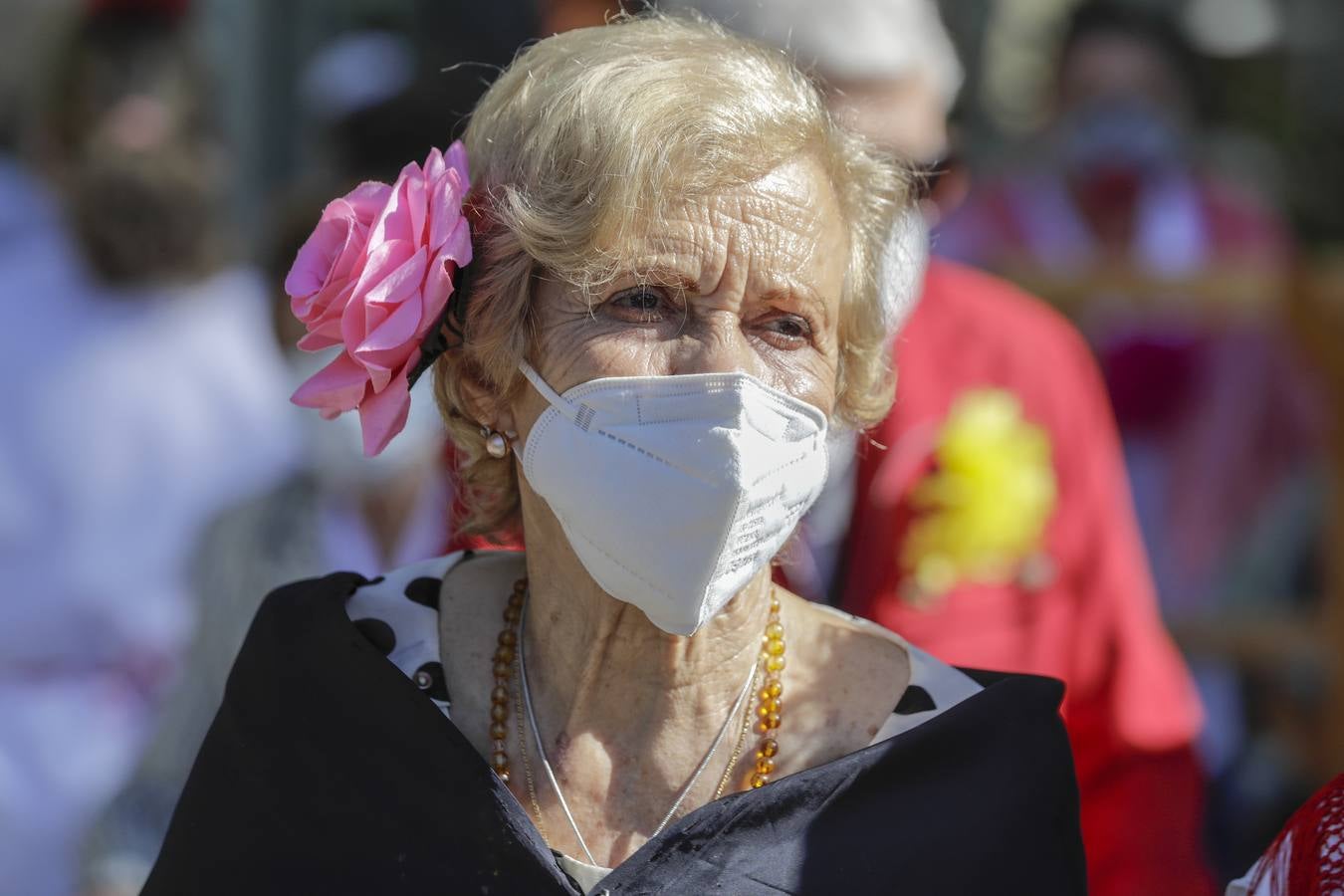 Paseo solidario en coche de caballos de ancianos de una residencia de Triana