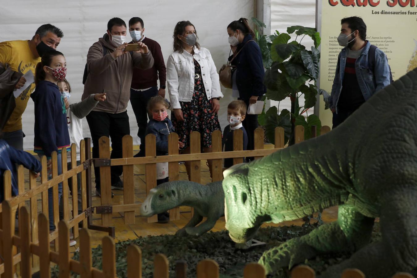 La carpa de Dinosaurs Tour en la Arruzafilla de Córdoba, en imágenes