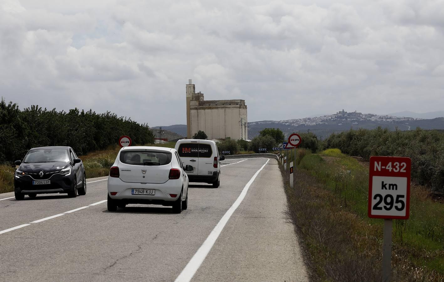 Así está la carretera N-432 a su paso por Córdoba, en imágenes