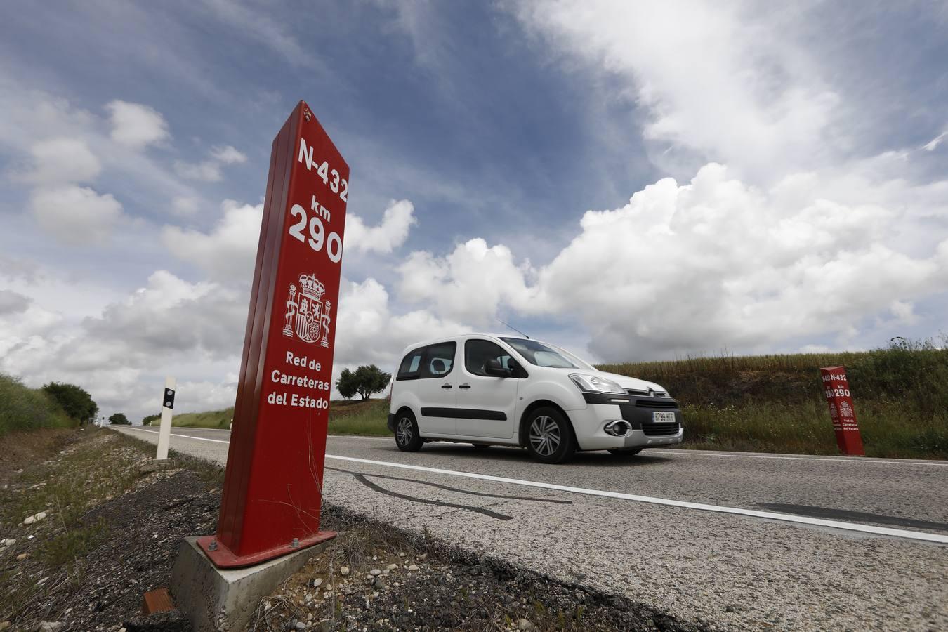 Así está la carretera N-432 a su paso por Córdoba, en imágenes