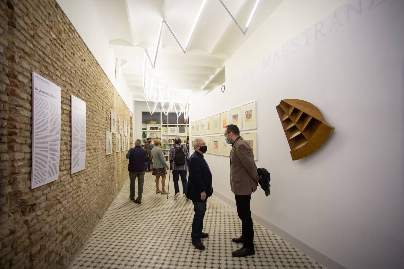 Inauguración de la exposición 'Crónica de un viaje apasionante. Los bocetos de Aurelio del Pozo para el Teatro de la Maestranza'