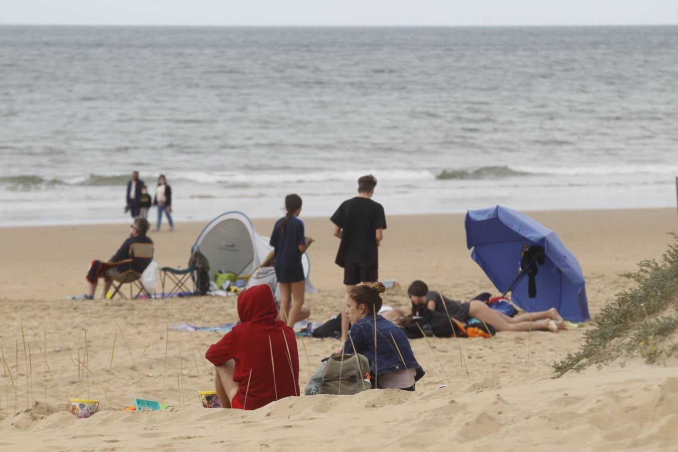 Ambiente este sábado en algunas playas onubenses