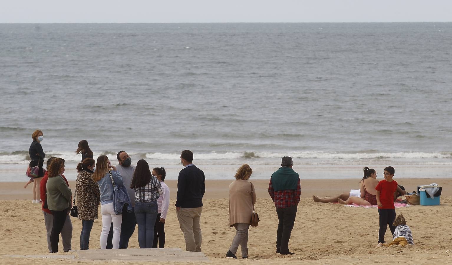 Ambiente este sábado en algunas playas onubenses