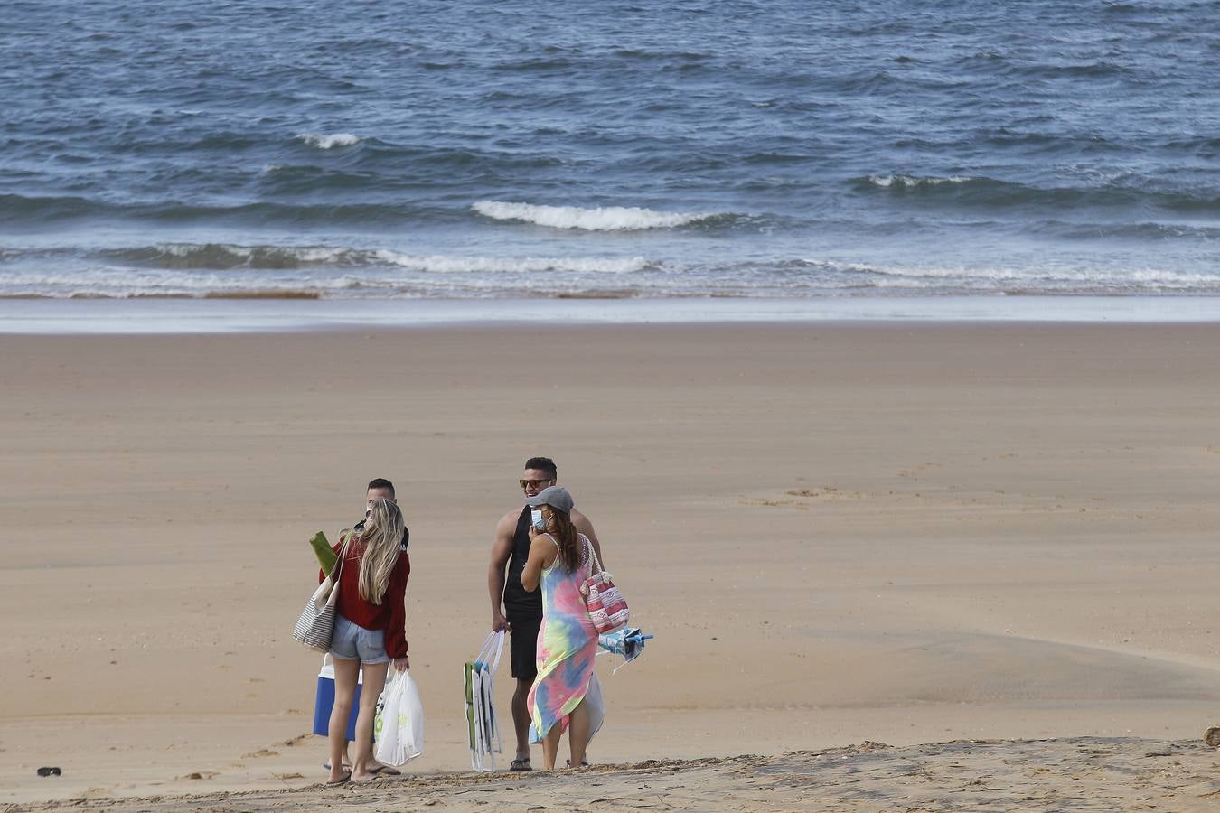 Ambiente este sábado en algunas playas onubenses