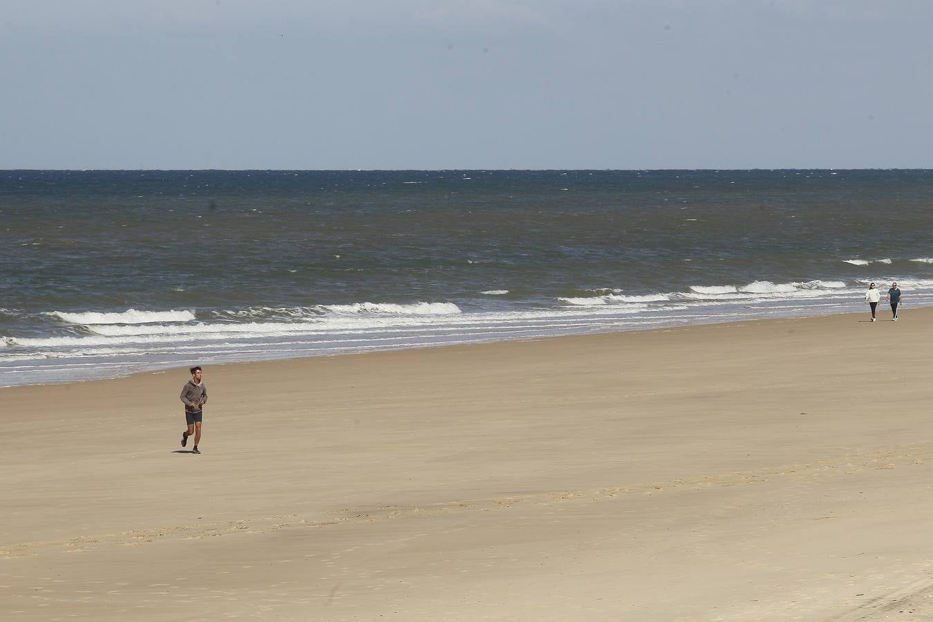 Ambiente este sábado en algunas playas onubenses