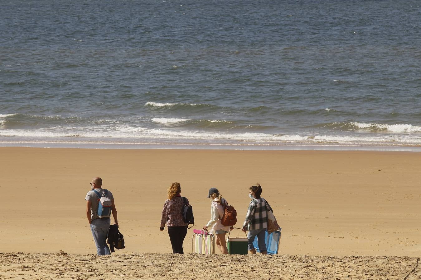 Ambiente este sábado en algunas playas onubenses