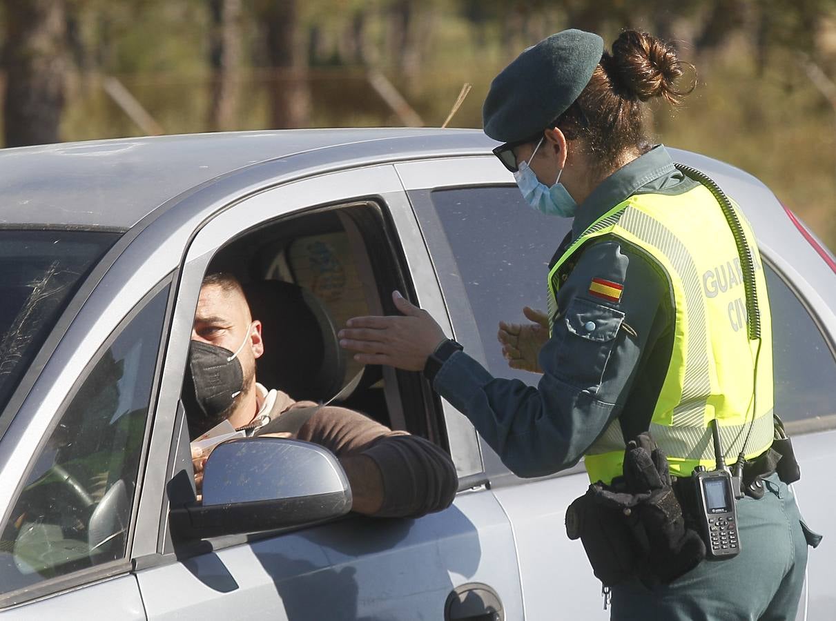 Controles a la entrada de Matalascañas