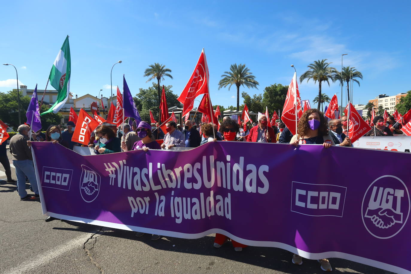 La manifestación del Primero de Mayo en Córdoba, en imágenes