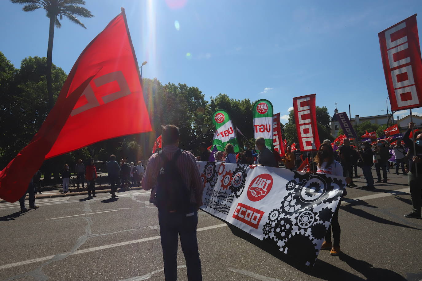 La manifestación del Primero de Mayo en Córdoba, en imágenes