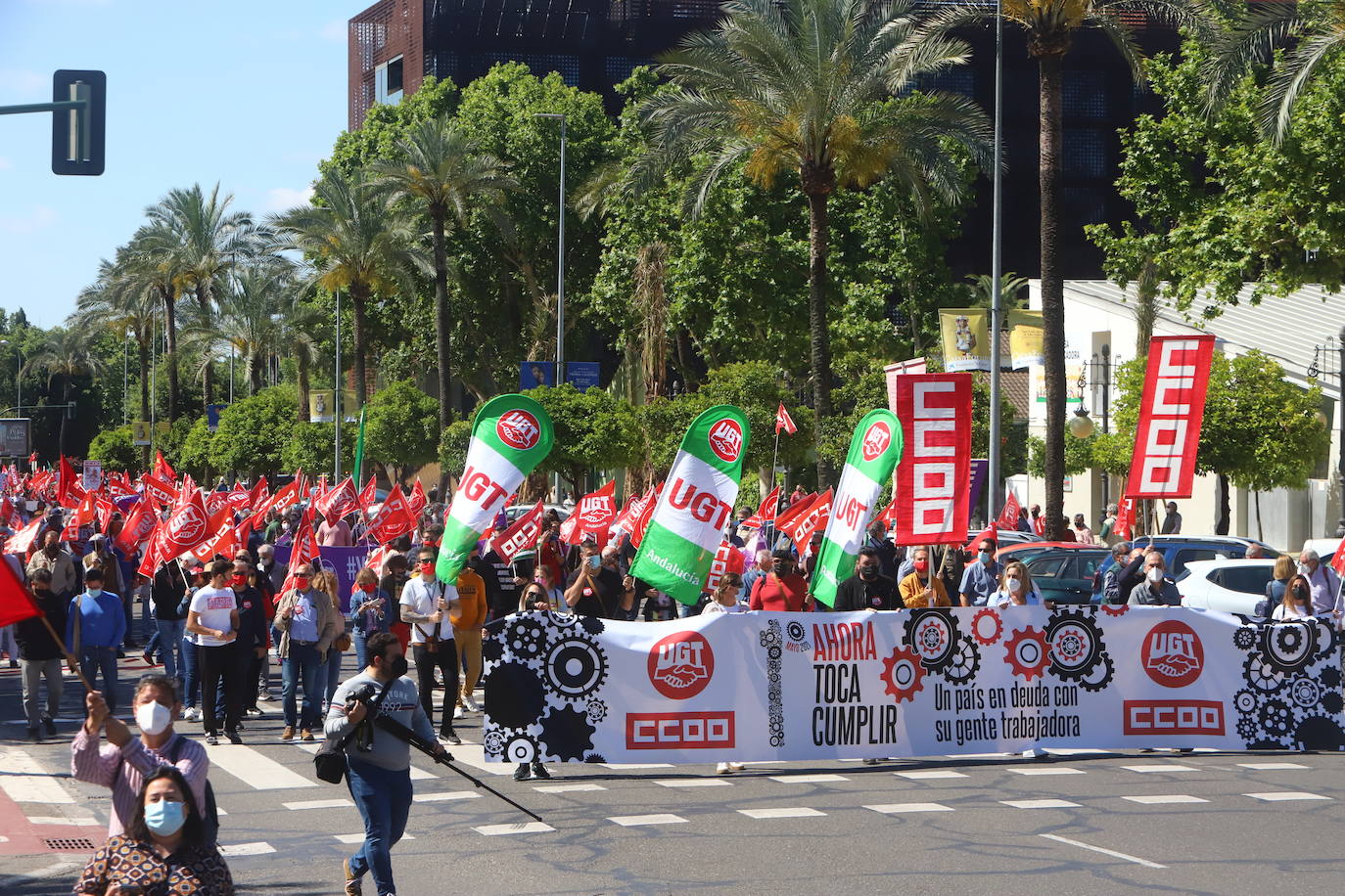 La manifestación del Primero de Mayo en Córdoba, en imágenes