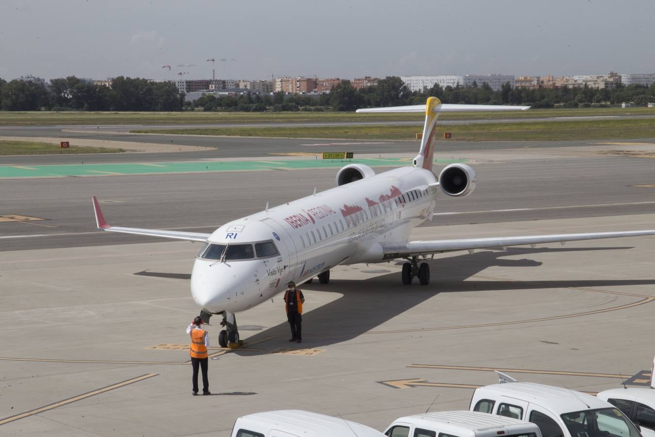 Obras en el aeropuerto de Sevilla