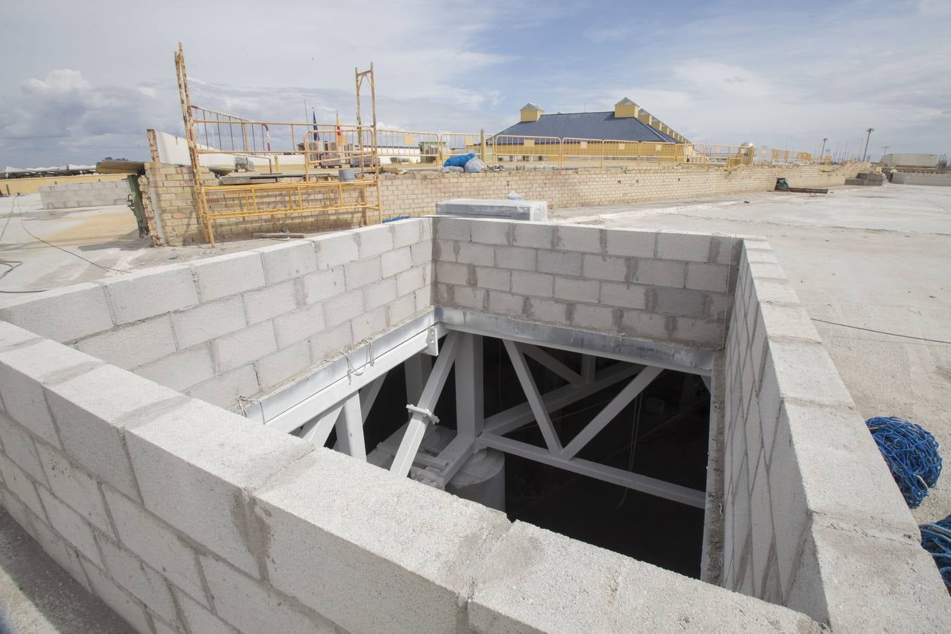 Obras en el aeropuerto de Sevilla