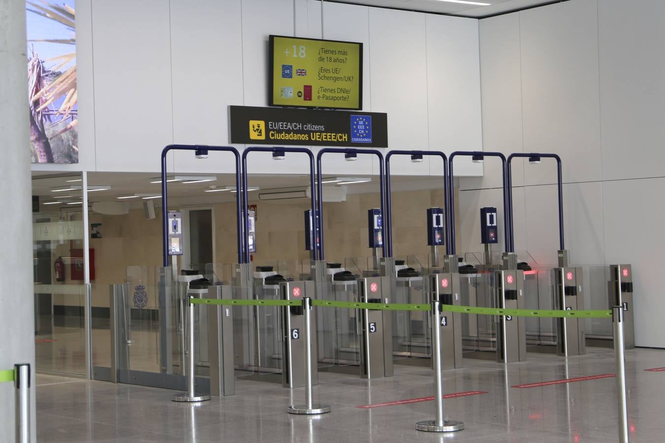 Obras en el aeropuerto de Sevilla