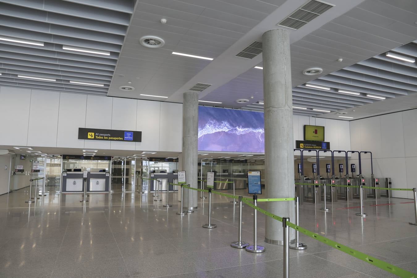 Obras en el aeropuerto de Sevilla