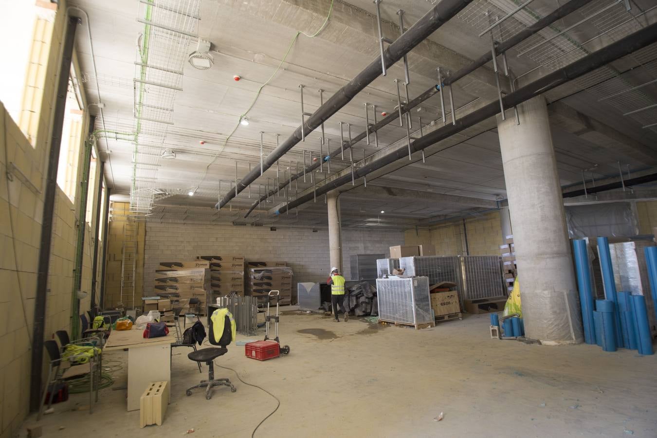 Obras en el aeropuerto de Sevilla