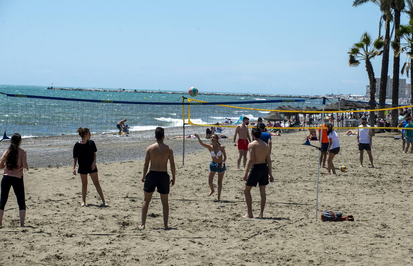 Playa de la Misericordia en Málaga