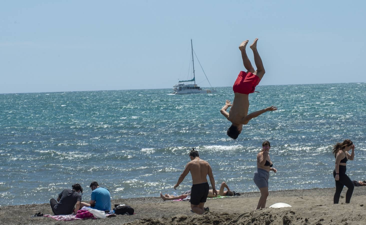 Playa de la Misericordia en Málaga