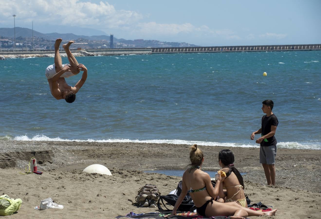 Playa de la Misericordia en Málaga