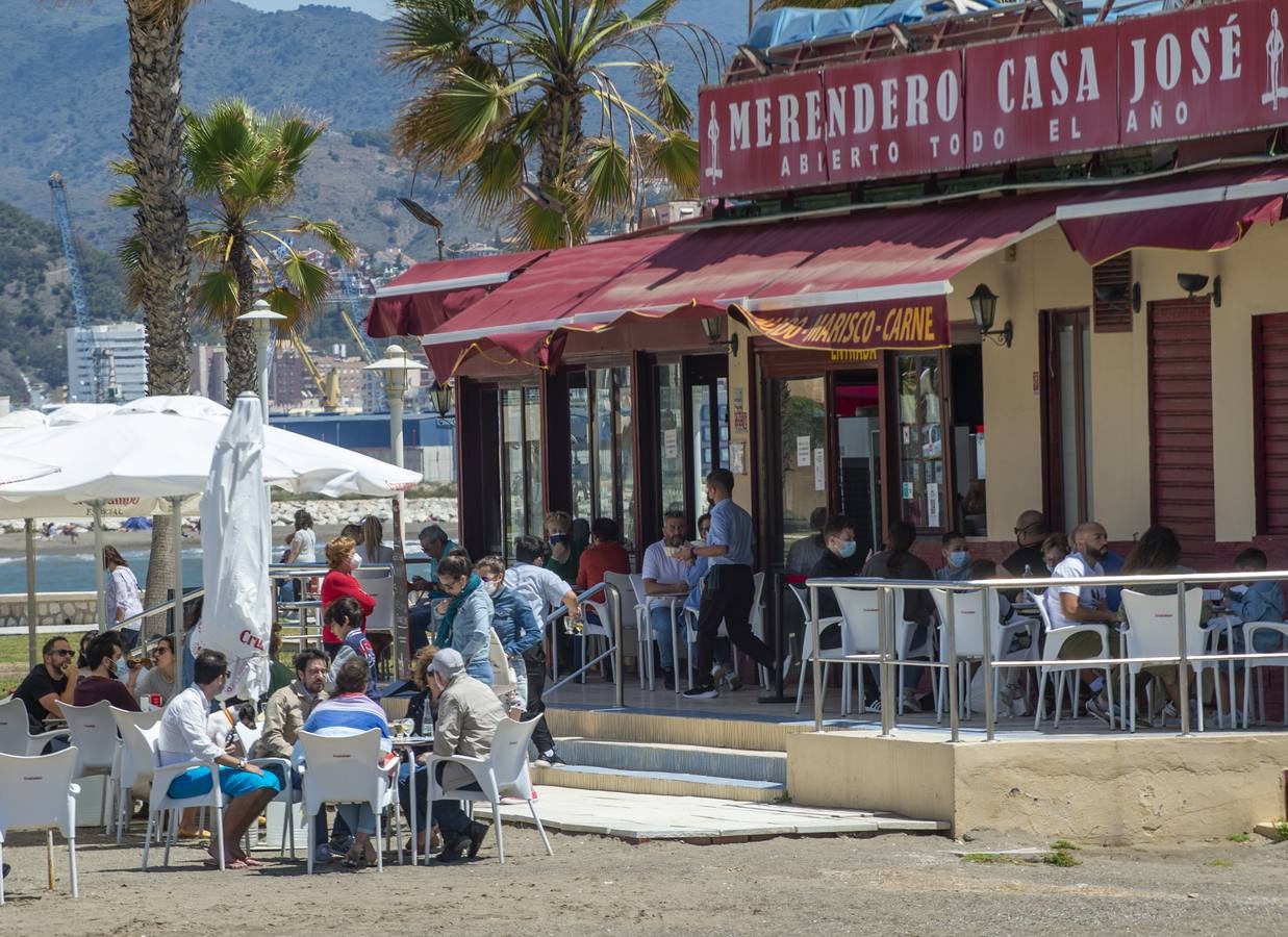 Playa de la Misericordia en Málaga