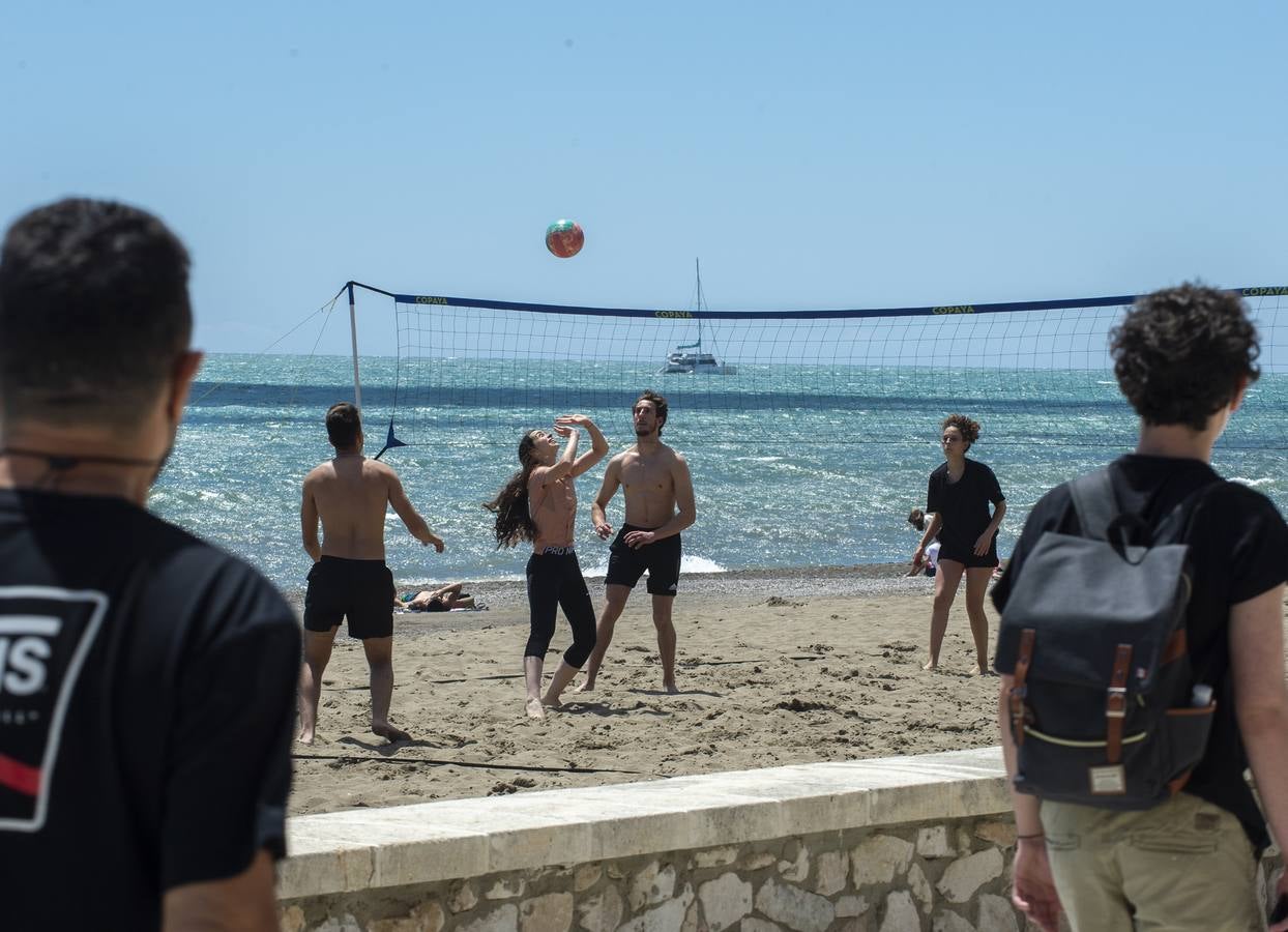 Playa de la Misericordia en Málaga