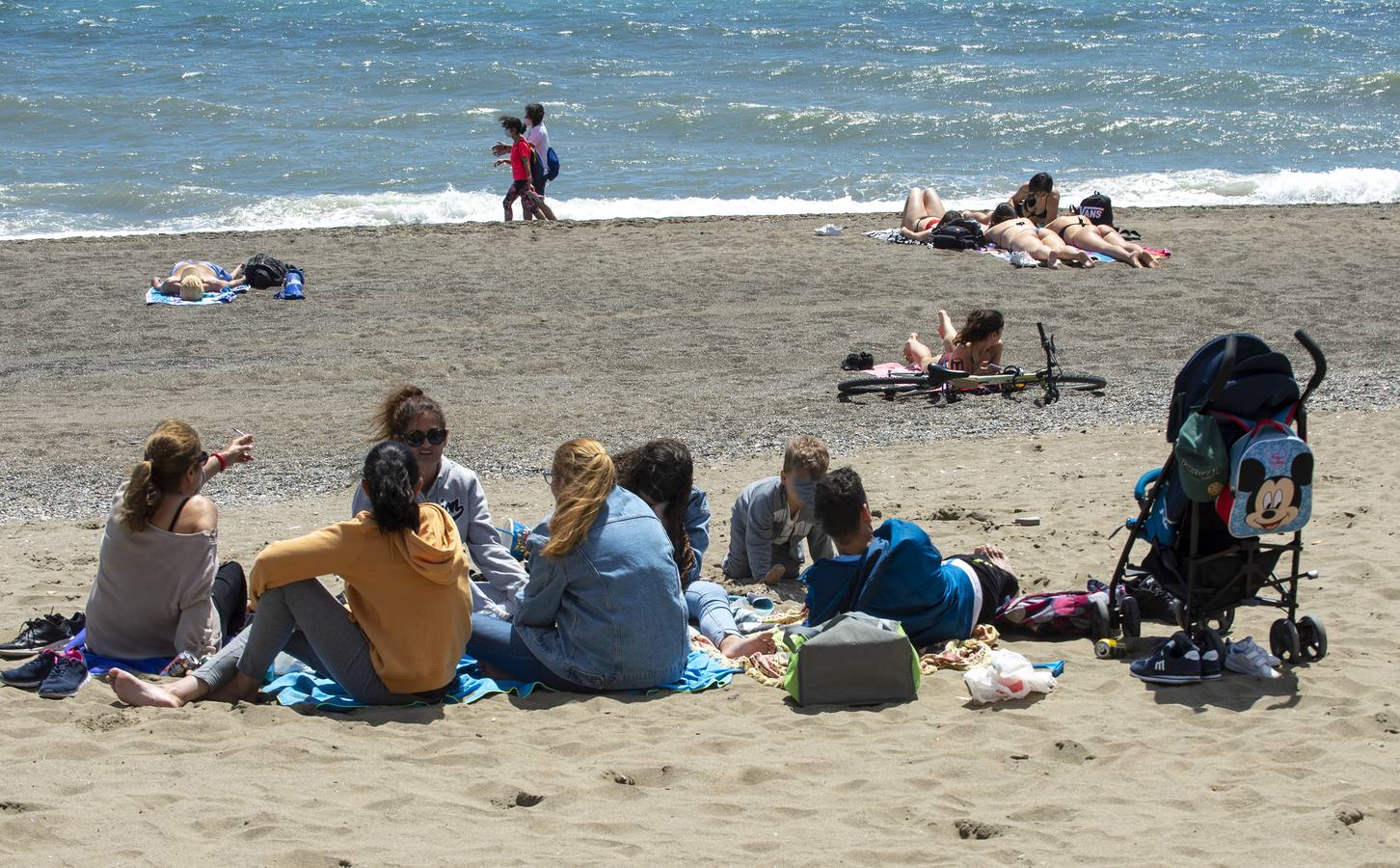 Playa de la Misericordia en Málaga