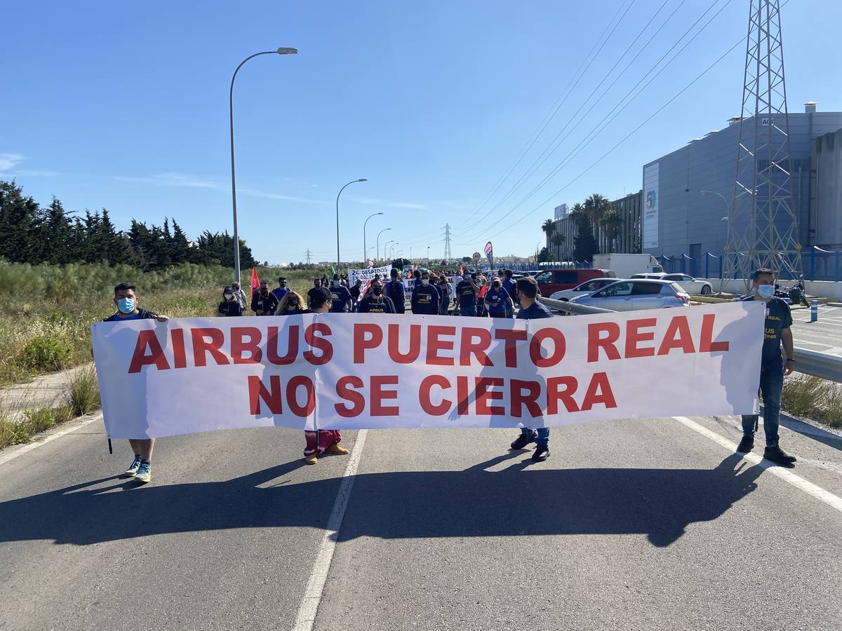 La lucha contra el cierre de Airbus centra las protestas del 1 de mayo en Cádiz