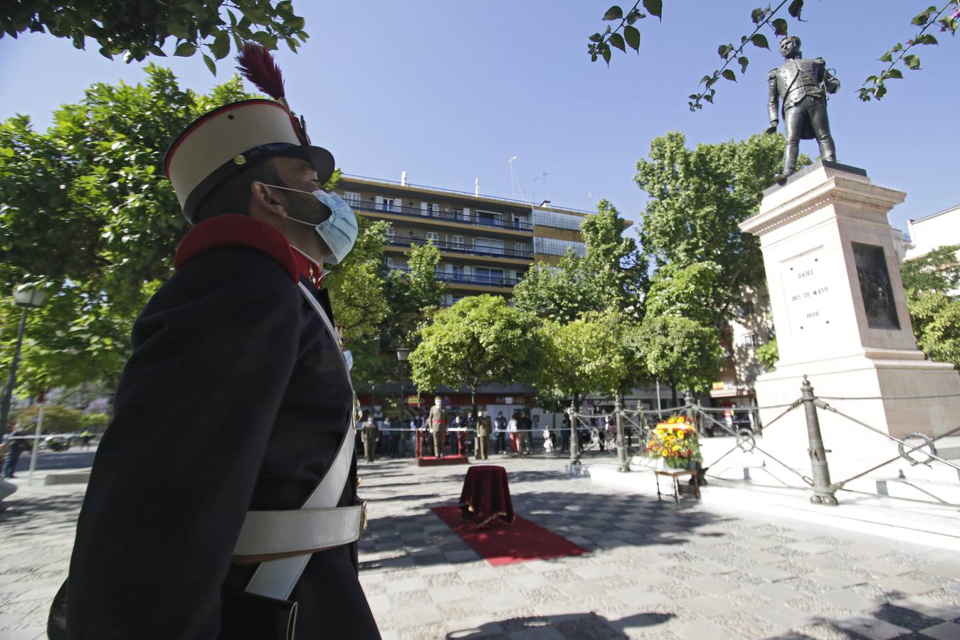 Homenaje a Daoiz y Velarde, héroes de la Guerra de Independencia española, en Sevilla