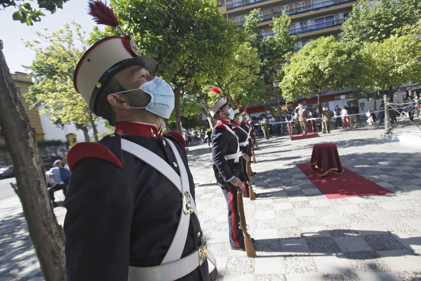 Homenaje a Daoiz y Velarde, héroes de la Guerra de Independencia española, en Sevilla