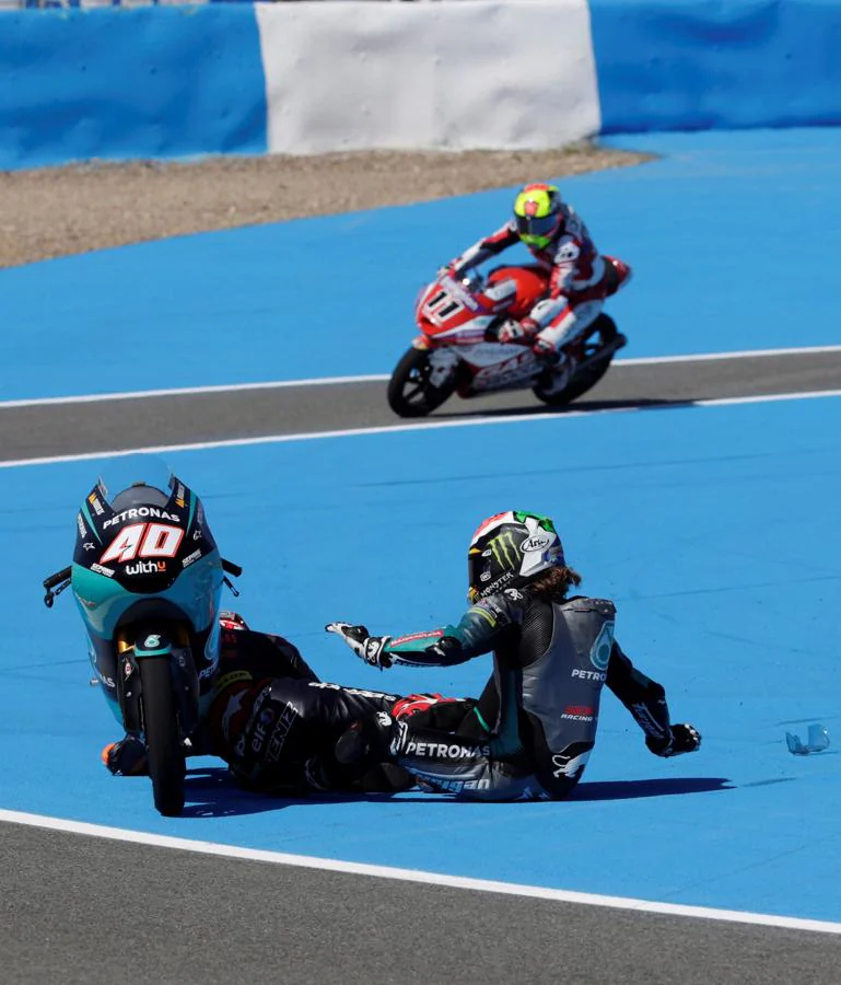 FOTOS: Las caídas más espectaculares del MotoGP Jerez 2021