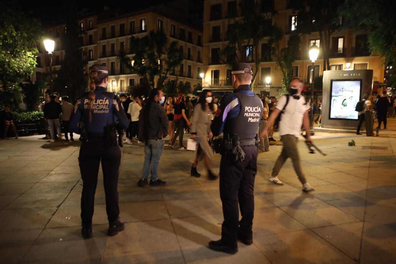 La Policía Municipal en el barrio de Malasaña. 