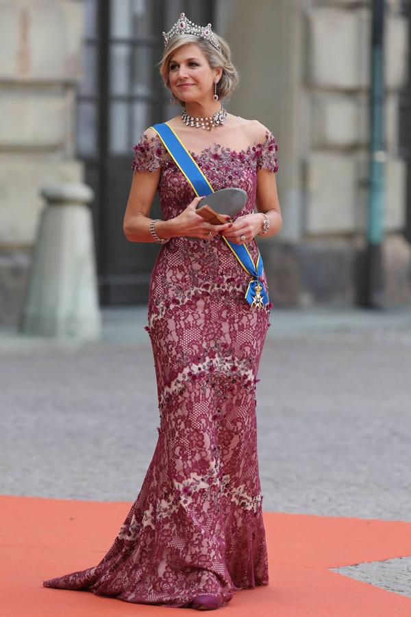 En otra boda real, en esta ocasión la del príncipe Carl Philip y Sofia Hellqvist en 2015, la argentina volvió a confiar en un espectacular diseño de Jan Taminiau