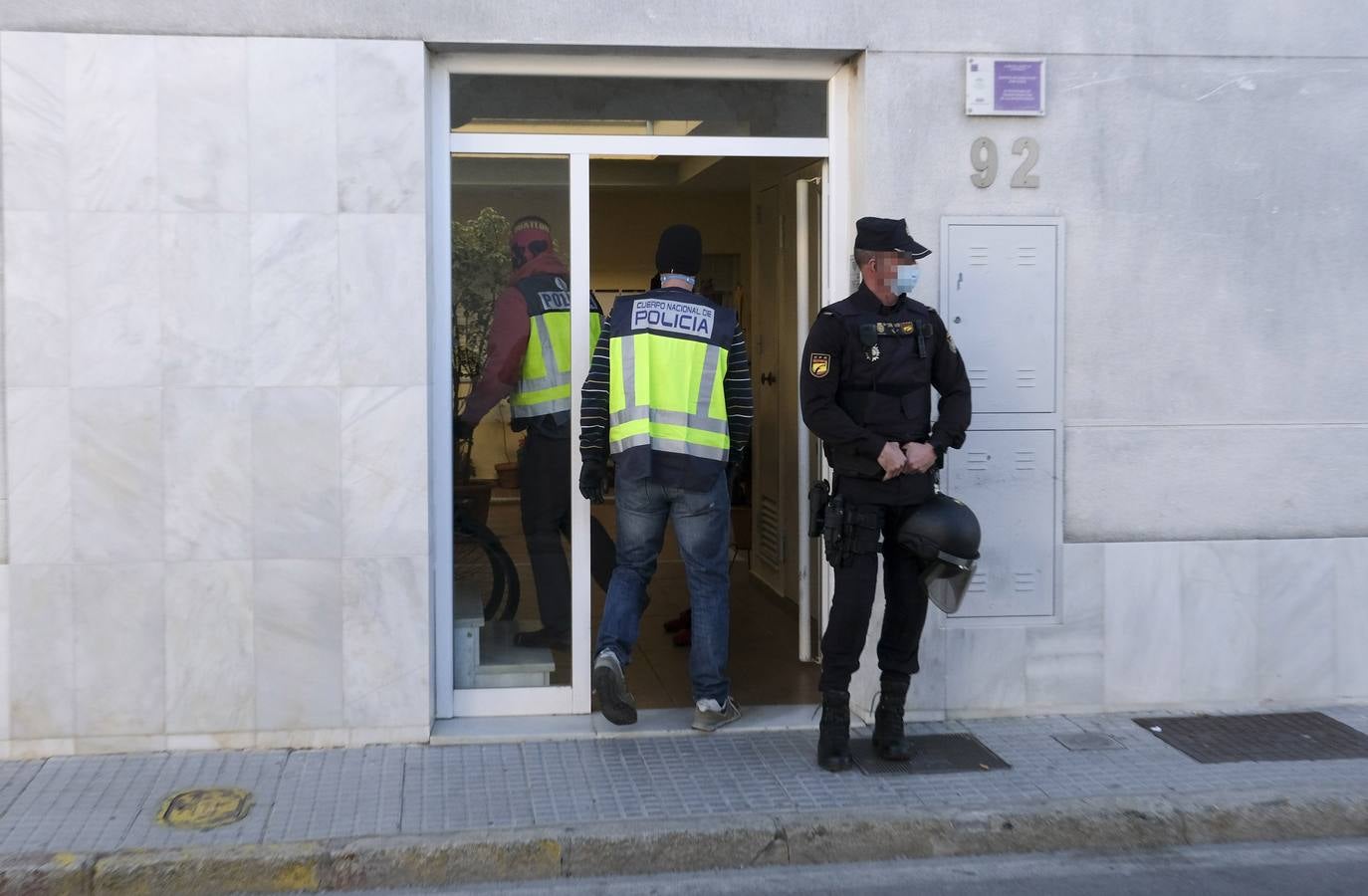 Operación de la Policía Nacional contra el tráfico de drogas en San Fernando